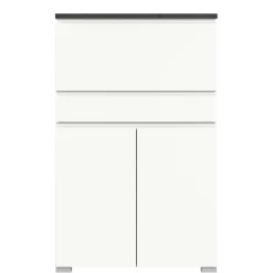 Clearance Wohnen Funktioneller Schuhschrank mit zwei Türen & Klappe - Suad