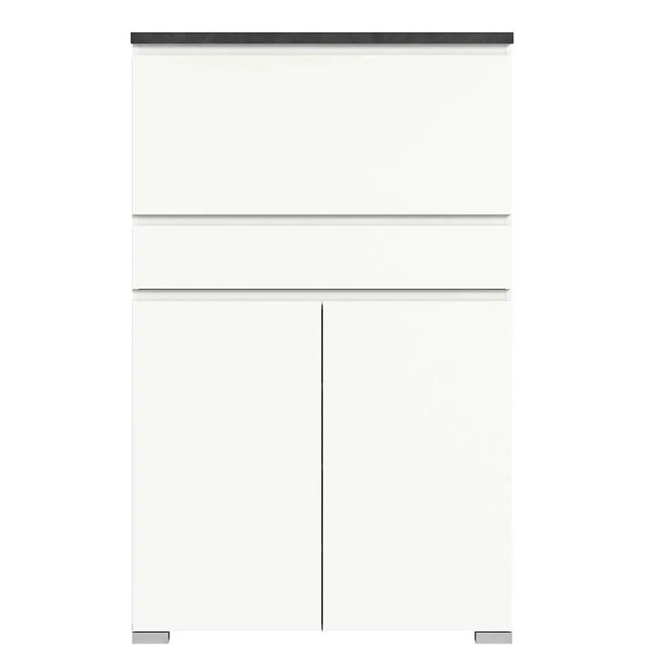 Clearance Wohnen Funktioneller Schuhschrank mit zwei Türen & Klappe - Suad