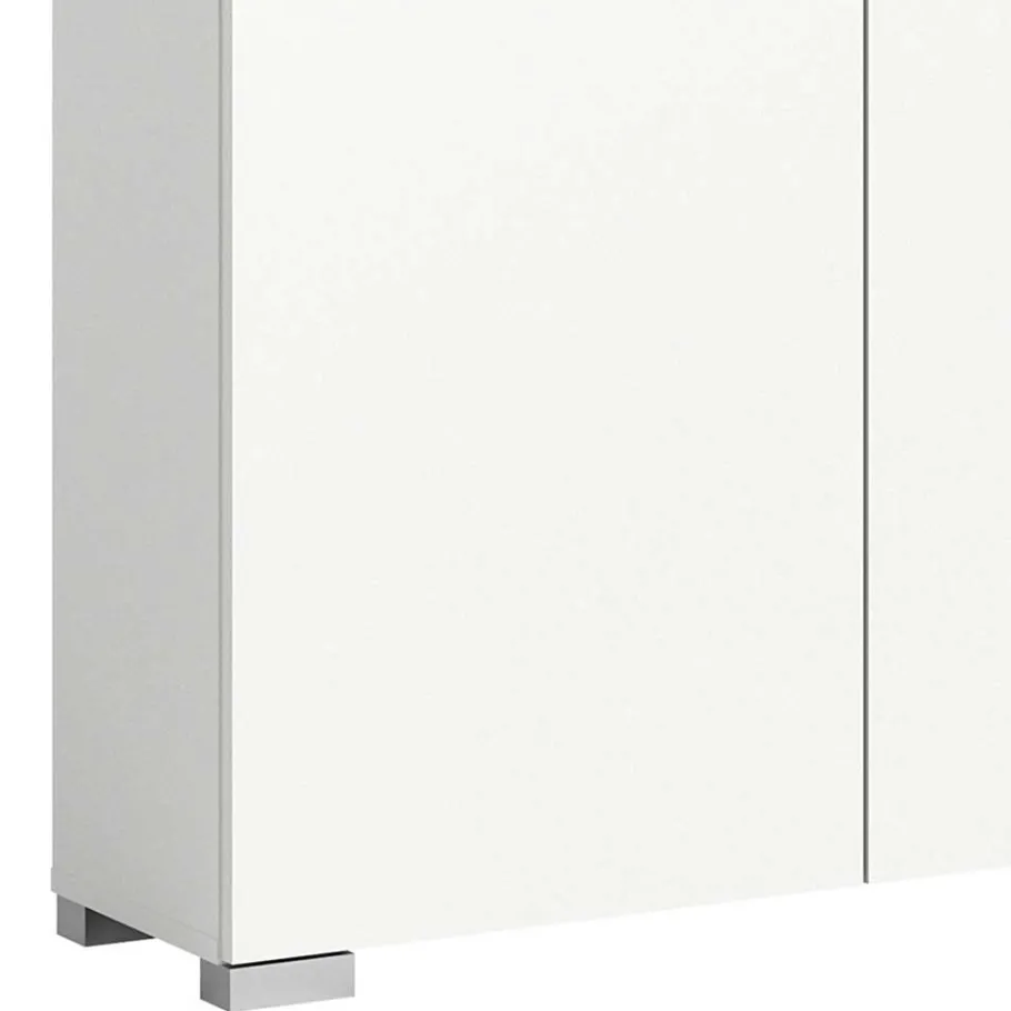 Clearance Wohnen Funktioneller Schuhschrank mit zwei Türen & Klappe - Suad