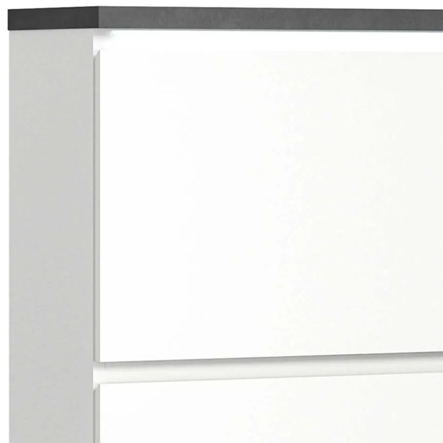 Clearance Wohnen Funktioneller Schuhschrank mit zwei Türen & Klappe - Suad