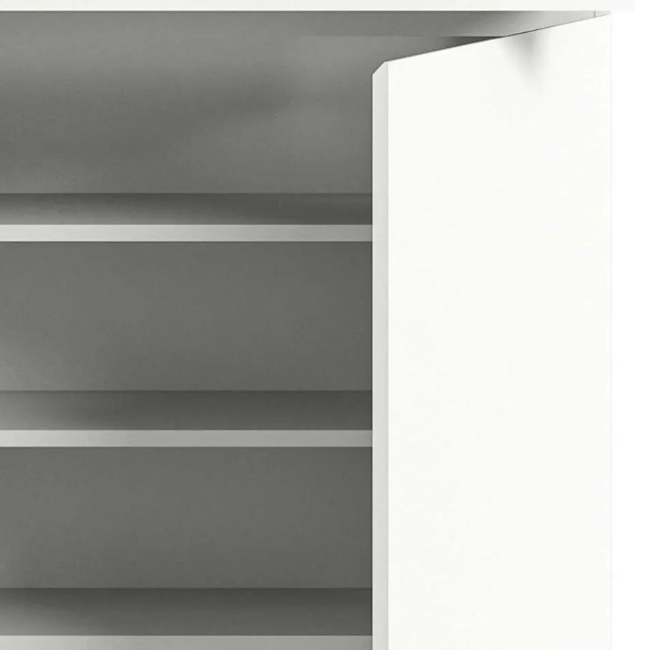 Clearance Wohnen Funktioneller Schuhschrank mit zwei Türen & Klappe - Suad