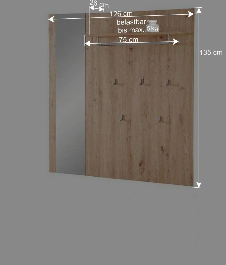 Sale Wohnen Garderobe & Flurbank modern - Zelio (zweiteilig)