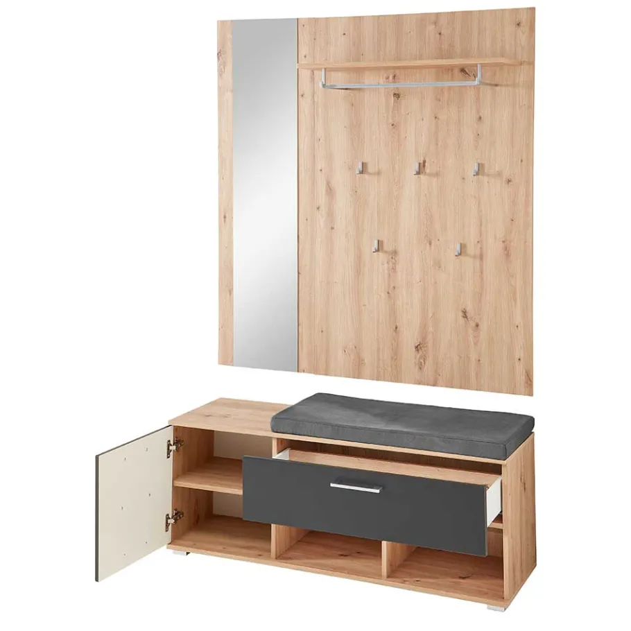 Sale Wohnen Garderobe & Flurbank modern - Zelio (zweiteilig)