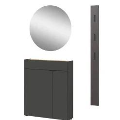 Online Wohnen Garderobenmöbel Set 97 cm breit - Sidgarus (dreiteilig)