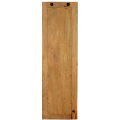 Outlet Wohnen Garderobenpaneel aus Holz & Rattan Geflecht - Lazianus
