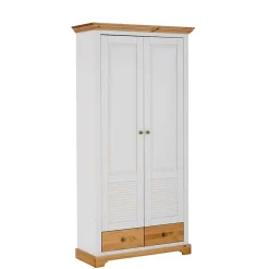 New Wohnen Garderobenschrank im Landhausstil zweifarbig - Axdonira