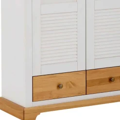 New Wohnen Garderobenschrank im Landhausstil zweifarbig - Axdonira
