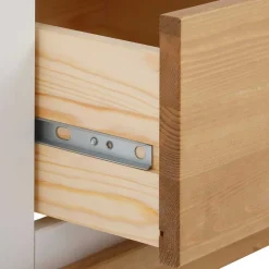 New Wohnen Garderobenschrank im Landhausstil zweifarbig - Axdonira