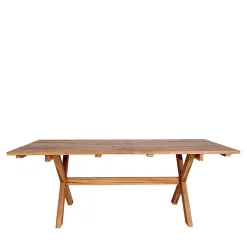 Hot Wohnen Garten Altholztisch Teak & Stühle - Bataia (siebenteilig)