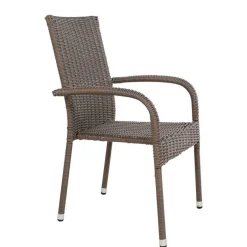 Hot Wohnen Garten Altholztisch Teak & Stühle - Bataia (siebenteilig)