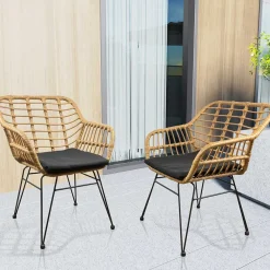 Online Wohnen Garten Armlehnstühle aus Kunstrattan - Kolage (2er Set)