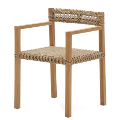 Hot Wohnen Garten Armlehnstühle aus Teak Massivholz - Conave (2er Set)
