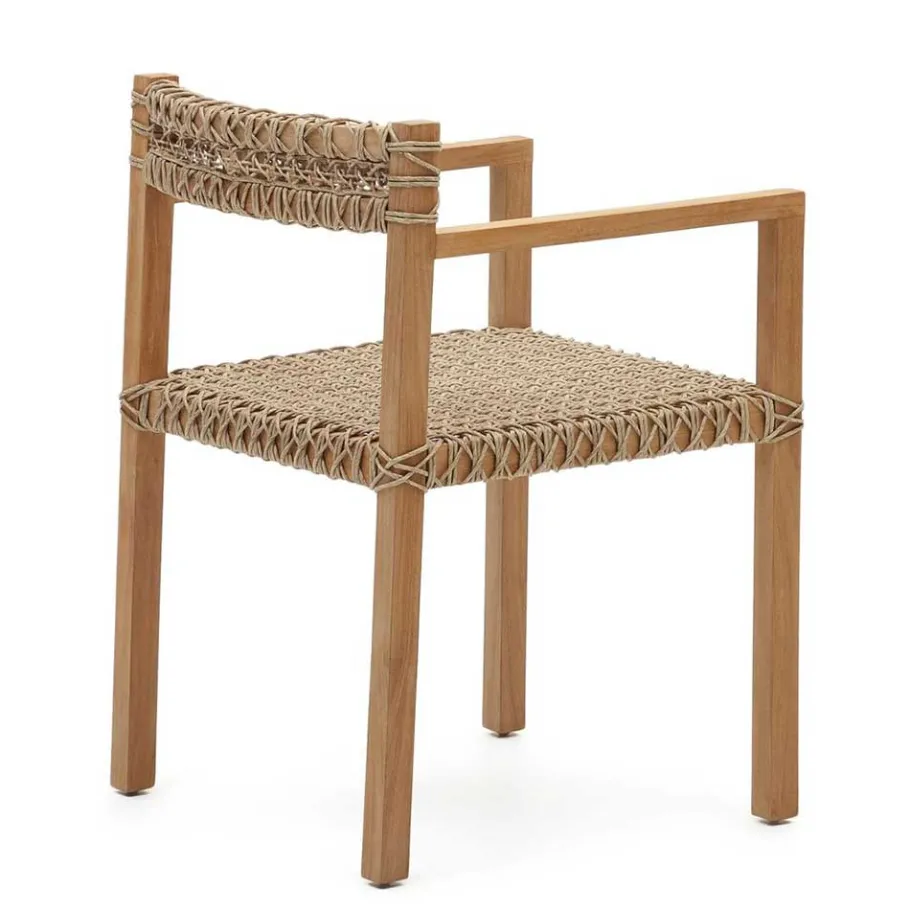 Hot Wohnen Garten Armlehnstühle aus Teak Massivholz - Conave (2er Set)