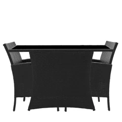Sale Wohnen Garten Sitzgruppe aus grauem Polyrattan - Ambon (dreiteilig)