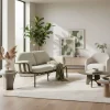 New Wohnen Gartensofa in Graugrün aus Metall - Ocna
