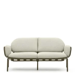 New Wohnen Gartensofa in Graugrün aus Metall - Ocna