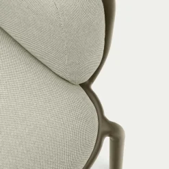 New Wohnen Gartensofa in Graugrün aus Metall - Ocna