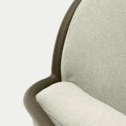New Wohnen Gartensofa in Graugrün aus Metall - Ocna