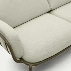 New Wohnen Gartensofa in Graugrün aus Metall - Ocna