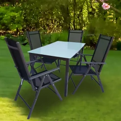 Outlet Wohnen Gartentisch-Gruppe modern - Scolari (fünfteilig)