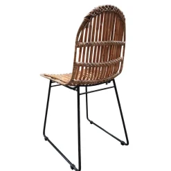 Hot Wohnen Geflechtstuhl aus Rattan - Larcella (2er Set)