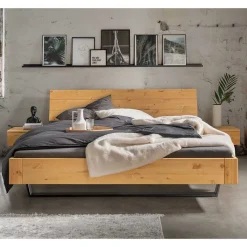 Hot Wohnen Gelaugtes Bett aus Kiefer Massivholz - Newston