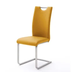 Wohnen Gelbe Stühle für Esszimmer Carismata als Freischwinger (4er Set)