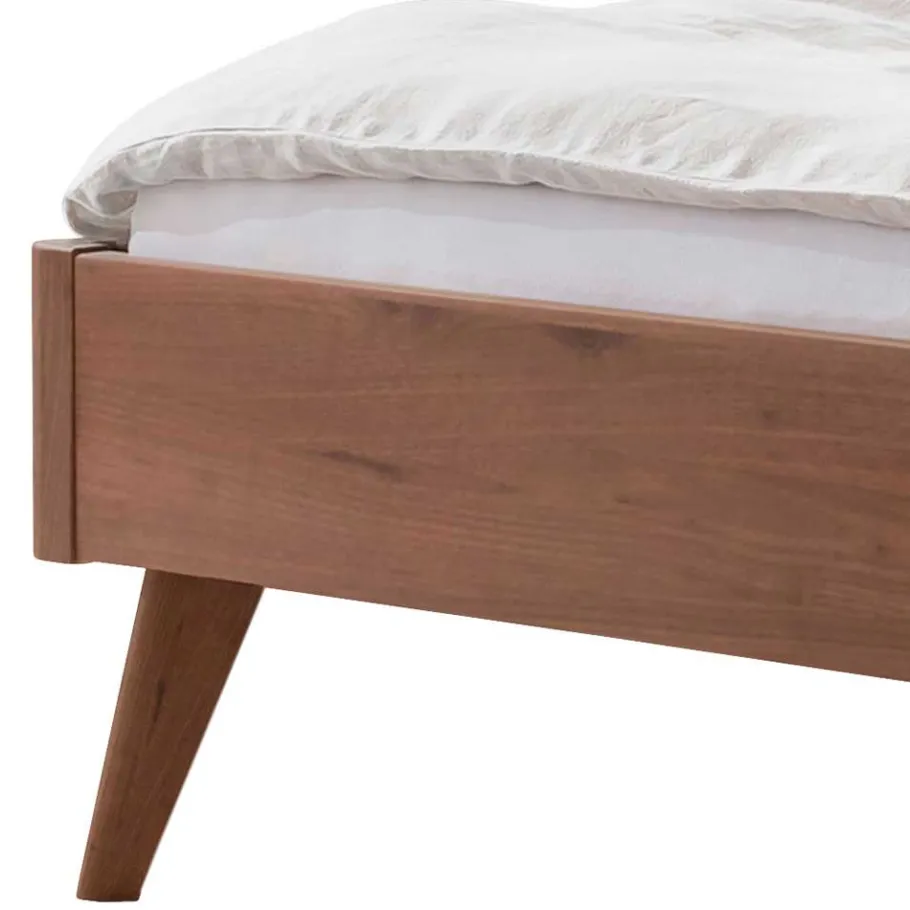 Online Wohnen Geöltes Bett in Braun Nussbaumholz - Rovigo