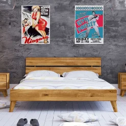 Sale Wohnen Geöltes Wildeiche Bett in 8 Größen - Eavy