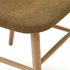 Clearance Wohnen Gepolsterte Stühle in Dunkelgrün Chenille - Ranuves (2er Set)