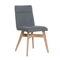 Best Wohnen Gepolsterte Stühle in Grau & Natur - Tucina (2er Set)