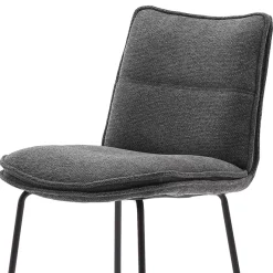 Clearance Wohnen Gepolsterter Barstuhl aus Chenille - Amelie (2er Set)