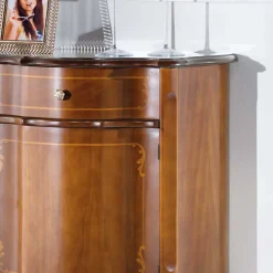 Best Wohnen Gerundete Kommode im Barock Stil Dentro mit Nussbaum Furnier
