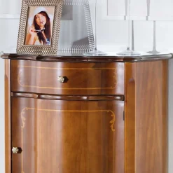 Best Wohnen Gerundete Kommode im Barock Stil Dentro mit Nussbaum Furnier