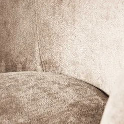 Sale Wohnen Gerundeter Chenille Wohnzimmersessel in Beige - Paryra