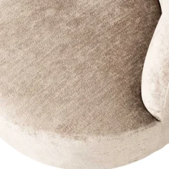Sale Wohnen Gerundeter Chenille Wohnzimmersessel in Beige - Paryra