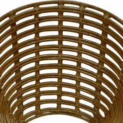 Best Wohnen Gerundeter Designstuhl aus Rattan Geflecht Natur - Makan