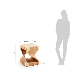 Sale Wohnen Geschnitzter Design Beistelltisch aus Massivholz - Lavista