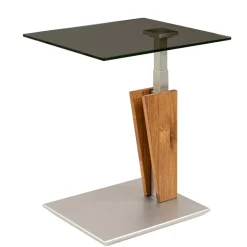 Best Wohnen Getönter Glastisch fürs Wohnzimmer höhenverstellbar - Rasmiro