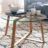 Hot Wohnen Glas Couchtisch in Rund 78x41x78 - Lavissa