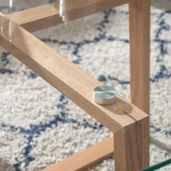 Hot Wohnen Glas Couchtisch in Rund 78x41x78 - Lavissa
