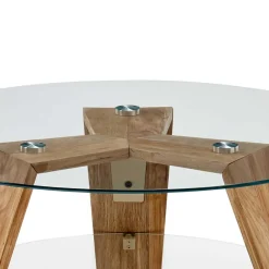 Discount Wohnen Glas Couchtisch mit Zusatzablage - Lasalinas