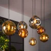 Sale Wohnen Glas Hängeleuchte in Gold & Altsilber & Kupfer - Donabella