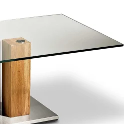 Sale Wohnen Glas Wohnzimmertisch auf Säulengestell - Nova