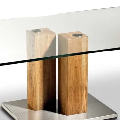 Sale Wohnen Glas Wohnzimmertisch auf Säulengestell - Nova
