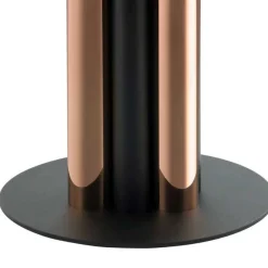 Clearance Wohnen Glas-Beistelltisch in Schwarz mit Rosegold - Charisse
