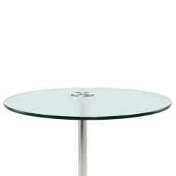 Online Wohnen Glas-Beistelltisch mit Marmorfuß - Mulaku