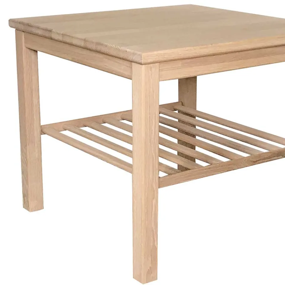 Outlet Wohnen Günstiger Massivholz Sofatisch aus Eiche - Dreaming