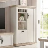 Clearance Wohnen Günstiges Highboard im Scandi Chic Nedita in Weiß
