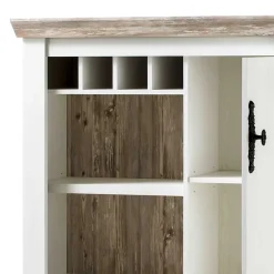 Clearance Wohnen Günstiges Highboard im Scandi Chic Nedita in Weiß